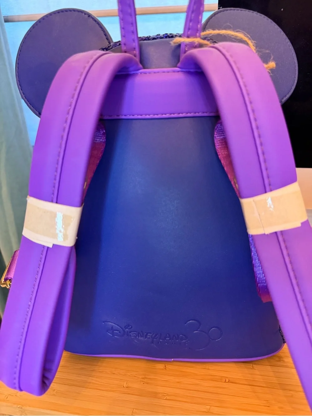 Loungefly Purple Sequin Disney Parks Fireworks Mini Backpack